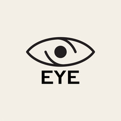 Eye logo design and related company editable vector image