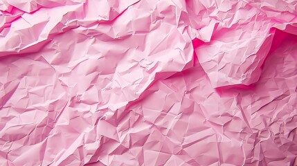 Fototapeta premium a close up of a pink crumpled paper