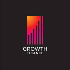 Growth logo design finance and related company 