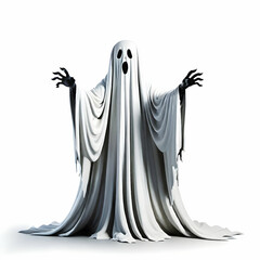halloween ghost isolated on white background