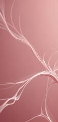 Beautiful pink abstract illustration of a gradient space, and waves made out of thin connections, good for mobile phone