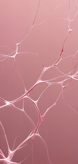 Beautiful pink abstract illustration of a gradient space, and waves made out of thin connections, good for mobile phone