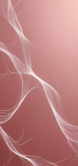 Beautiful pink abstract illustration of a gradient space, and waves made out of thin connections, good for mobile phone