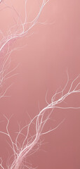 Beautiful pink abstract illustration of a gradient space, and waves made out of thin connections, good for mobile phone