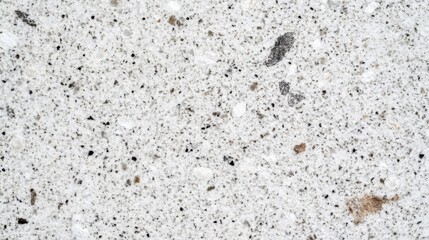 Close-up Texture of White Stone with Black and Brown Specks