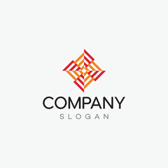 Square pattern logo design for event management or related company 
