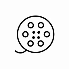 film reel icon sign vector