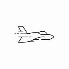 jet fighter icon sign vector