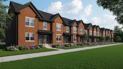 Newly constructed affordable housing units, representing hope for low-income families seeking stable, affordable living spaces