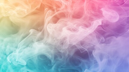 Obraz premium Abstract Colorful Smoke Pattern with Gradient Background