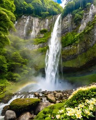 Obraz premium waterfall in the mountains