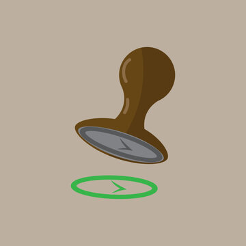 recommend clip art: Stamp and check mark silhouette icon. Vector.