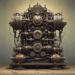 Fototapeta premium Mehcanical metal parts.