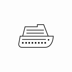 ship sea transport icon sign vector