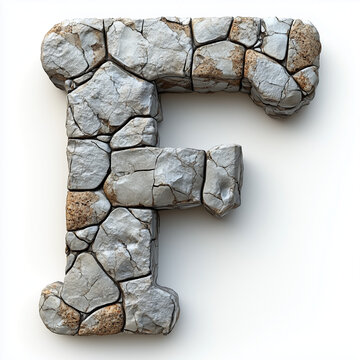 F, zahlen, ziffer, buchtstabe, buchstaben, Alphabet, vorlage, grafik, isoliert, wei&szlig;er, hintergrund, steintapete, Stein, Steinoptik, , wand, beschaffenheit, fels, alt, abstrakt, dekor, rau, architektu
