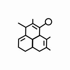 Fototapeta premium chemical formula icon sign vector