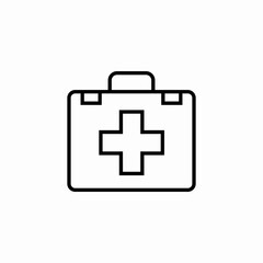 first aid kit icon sign vector