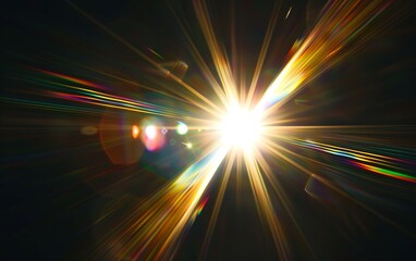 Obraz premium abstract of sun with flare. natural background with lights and sunshine wallpaper