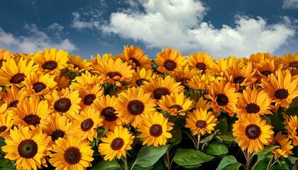 Fototapeta premium wild sunflower blossom background