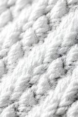 Textured white fabric close up