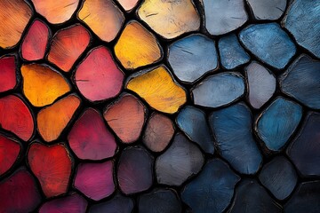 Colorful textured background made of stones 