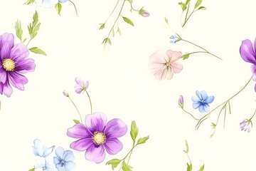 Obraz premium Floral pattern background