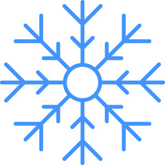 Snowflake icon. Snowflake shape, Christmas, Vector image, Outline, Vector image.