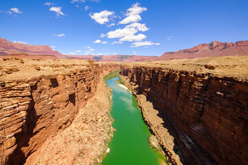 Colorado River and Marble Canyon in Arizona