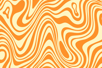 Caramel pattern with wavy curved lines. Abstract candy background with liquid chocolate texture