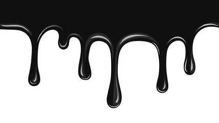 Black paint dripping, abstract design, graphic design, artistic, creative, modern. 
