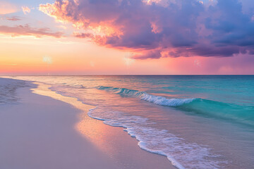 Serene Sunset by the Beach