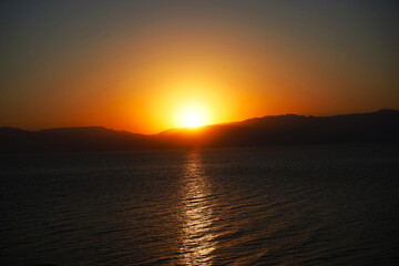 Sunrise over the Dead Sea