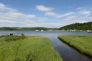 Novik Bay on Russian Island in Peter the Great Bay. Vladivostok