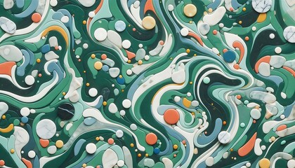 Naklejka premium green terrazzo marble texture background,generative ai