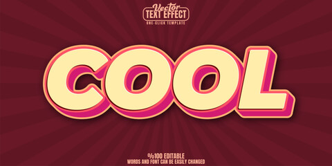 Retro editable text effect, customizable creative and vintage 3d font style