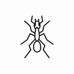 ant line icon sign vector