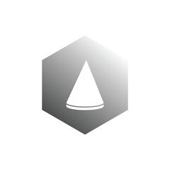 Fototapeta premium cone icon vector