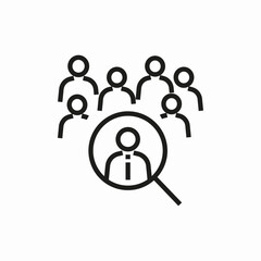 job search icon sign vector