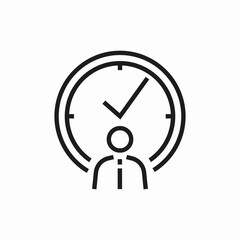 work time icon sign vector