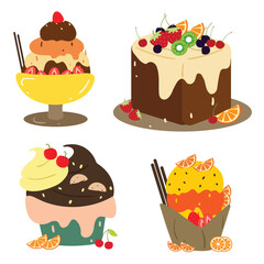 Cute cartoon illustration