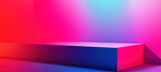 Fototapeta premium A sleek and modern advertising banner with bold typography and a vibrant color scheme, designed to catch attention with a clear message and minimal clutter