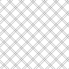 Abstract geometric pattern with squares, stripes, lines. Seamless vector background. White and black ornament. Modern graphic design.