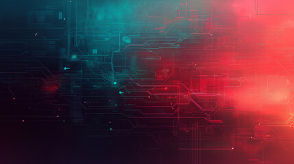 Obraz premium Abstract attractive tech background with the image of data transmission lines and in stylish hi-tech colors