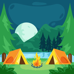 Summer Camp Landscape