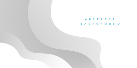 Minimalist White and gray wave quality abstract background design. for website, banner, poster, brochure. vector illustration