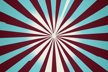 Fototapeta premium retro teal and brown sunburst Vector In Hippy 60s Design Pattern background