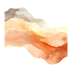 Graceful watercolor patterns in terracotta and blush ideal for business and wall art