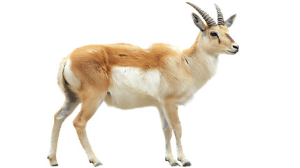 Saiga on a transparent background, png.