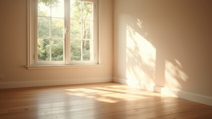 Obraz premium Bright Room with Natural Light and Shadows