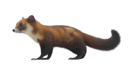 Obraz premium Marten on a transparent background, png.